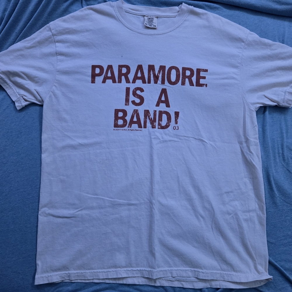 "Paramore is a Band" RSD exclusive shirt